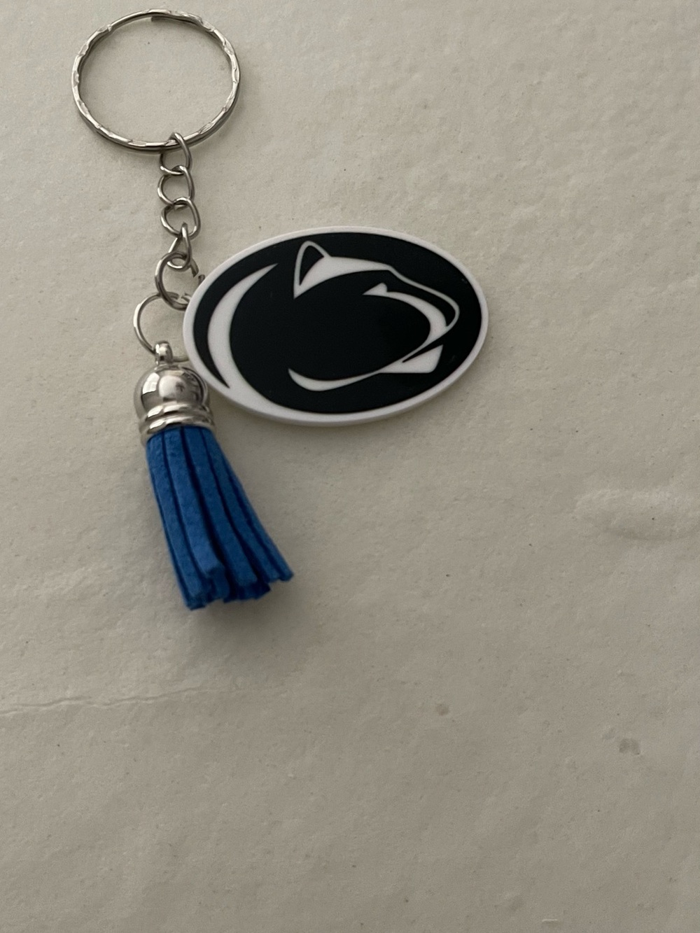 Penn State Nittany Lions Keychain with Blue Tassel
